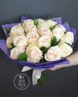 Букет из 19 роз нежно-розовых
