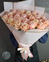 Букет из 35 нежно-розовых роз
